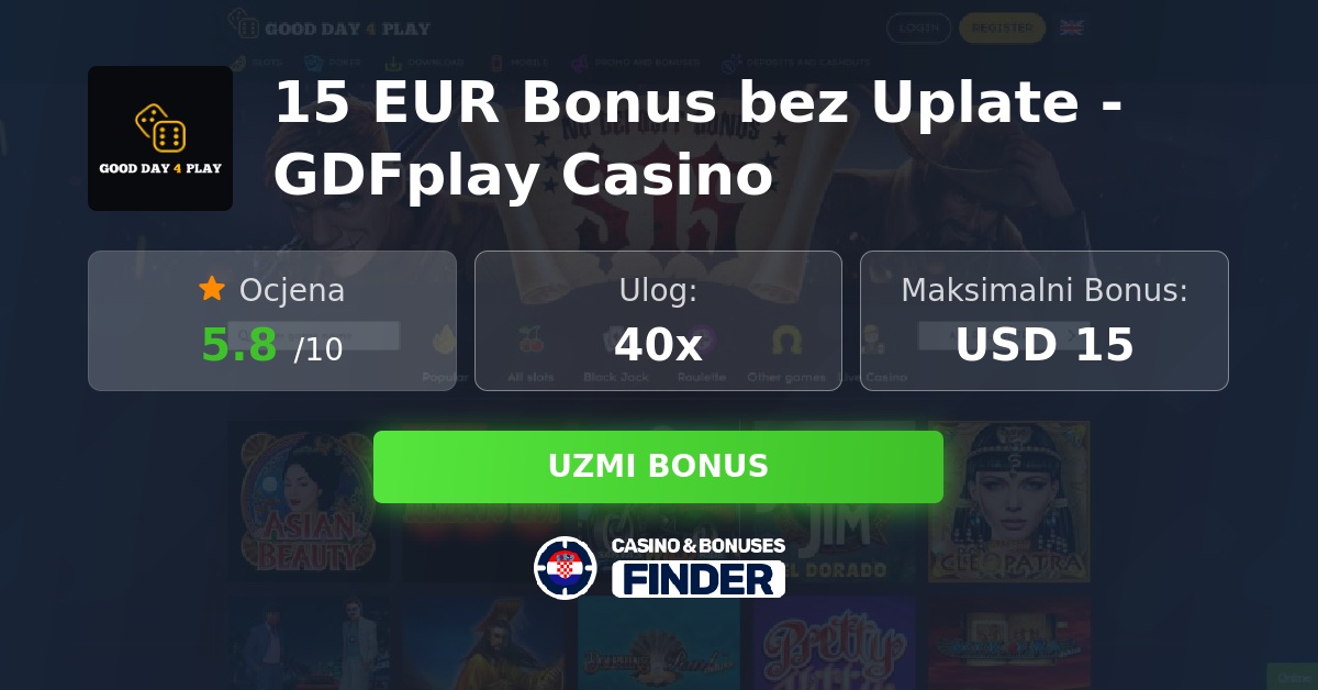 Bonus rejestracyjny kasyna GoodDay4Play: ocena