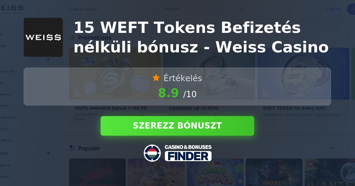 Weiss Casino Bonus Ajánlat Kép